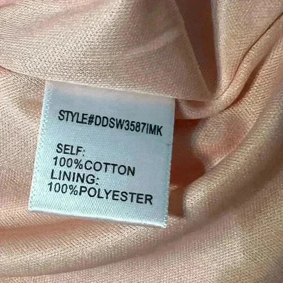 Altar’d State Women’s size Large Sleeveless pink Dress/ pockets/ tie straps/ zip - Picture 12 of 12